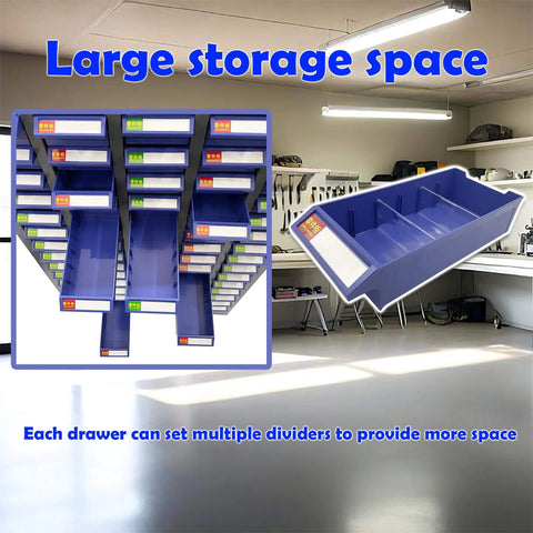 Bolt and Nut Tool Storage Cabinet 75 Drawers Parts Cabinet Contains Assortment KIT Metal Organization Shelves in garage workshop