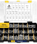 2300 Piece Hardware Assortment Kit with Metric and SAE Machine Screws Nuts Bolts and Washers Featuring 3 Stackable Trays Open case view.