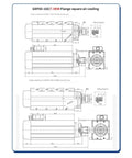 Diagram of 7.5KW CNC Spindle Motor Air Cooled 18000 RPM ER32 Square Spindle With Flange 4 Bearing for CNC machines