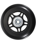 75mm x 23mm Luggage Wheels Replacements Set of 2 Mute Suitcase Replacement Wheels with Black Screws Axles Bearings, front view