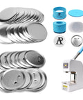 75mm 3 Inch Badge Maker Kit With 86mm Circle Cutter And Pad For DIY Badges Metal And Plastic Mold Includes 20 Tin Badge Supplies No Press Included