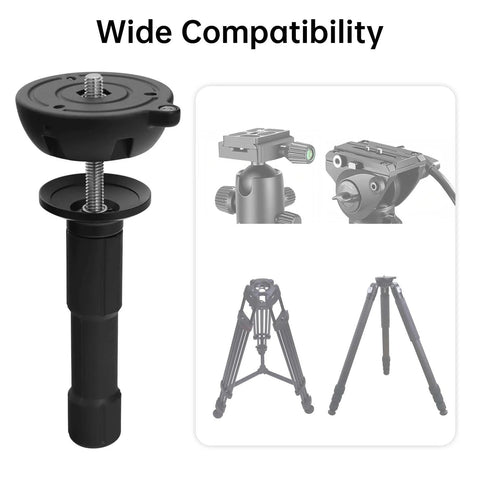 75mm Bowl Adapter With Half Ball Mount For Tripod Fluid Head Conversion Wide Compatibility Image