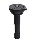 75mm Bowl Adapter With Half Ball Mount For Tripod Fluid Head Conversion displaying black durable long version