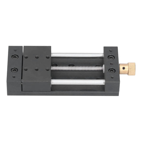 Front view of 75mm Stroke CNC Linear Stage Motion Actuator X Y Z Axis Linear Slide Rail Aluminum Alloy Sliding Table Linear Rail Ballscrew