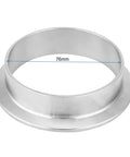 Stainless Steel Pipe Clamp Kit, 3 Inch 76mm Sanitary Clamp With Ferrule Union close-up showing 76mm diameter edge.