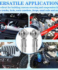 7/8-14 Heim Joint Rod End Kit in vehicle suspension systems with chromoly steel right and left hand thread, spacers, and jam nuts