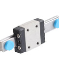 Front view of 7mm Miniature Linear Rail Guide Slide Block LML7B with Lubrication System, compact 55mm profile, lightweight, high precision.