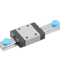 Image of a 7mm Miniature Linear Rail Guide Slide Block LML7B with lubrication system, featuring a compact 55mm profile and oil inlet.