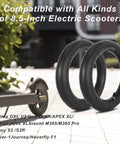 8.5 Inch Scooter Inner Tubes, 8 1/2x2 Scooter Tube Replacement Compatible with Gotrax Gxl V2/M365/Pro 2, 2 pack shown with scooter