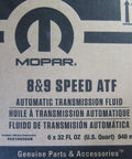 Box of Chrysler Dodge Jeep Ram 8 And 9 Speed Automatic Transmission Fluid New OEM Genuine ATF Part 68218925AB Replacement