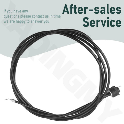 Easily control remote drain plugs from anywhere on the boat with an 8 foot cable, black control cable shown coiled on a white background