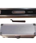 8 Inch Master Precision Box Level Pro Grade Carbon Steel Tool With 0.0002 Inch Per 10 Inch Accuracy shown with carrying case