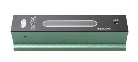 8 Inch Pro Grade Master Precision Level In Fitted Box With 0.0002 Inch Per 10 Inch Accuracy Adjustable Main Vial Cross Test Vial Cast Iron Body And V Groove Base For Ultra Precise Machine Setup And Calibration In Machinist Shops, product view on white background