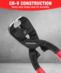 8 Inch Nail Puller Pliers With High Leverage End Cutting Jaws Ergonomic Handles And Durable CR V Steel Construction