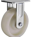 8" inch heavy duty caster wheel 1543 lbs fixed polyamide (nylon) - top plate mount, side view of smooth motion caster