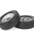 ✝️ 8-inch flat-free tire, 2.50-4 solid tire and wheel, 5/8" bearings, 2.2" offset hub, 2 pack for hand truck garden trolley dolly