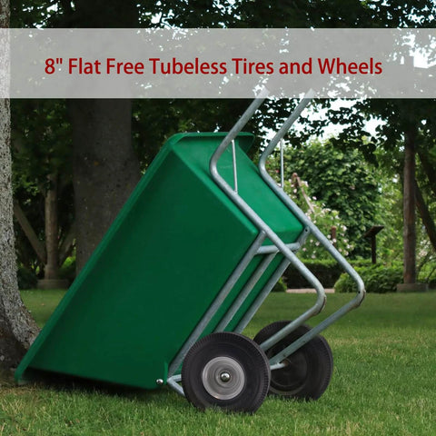 8-inch solid tire replacement - 2.50-4 flat free tire and wheel heavy-duty for gorilla carts with 8-inch tubeless tires in yard