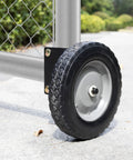8 Inch Heavy Duty Gate Wheels For Metal Tube Gates And Fence Gates Side Mount Gate Wheel Helper With Sturdy Rubber Wheel