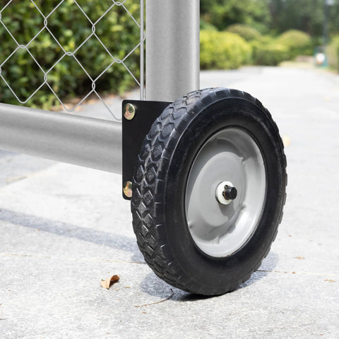 8 Inch Heavy Duty Gate Wheels For Metal Tube Gates And Fence Gates Side Mount Gate Wheel Helper With Sturdy Rubber Wheel