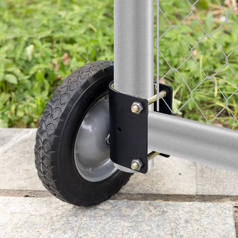 8 Inch Heavy Duty Gate Wheels For Metal Tube Gates And Fence Gates Side Mount Gate Wheel Helper With Sturdy Rubber Wheel