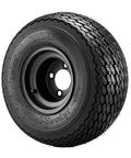 18x8.50-8 all terrain golf cart tire with black steel rim, part of 8 Inch Golf Cart Wheels and Tires Combo Set, 4 Ply, 4 Lug