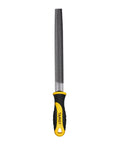 Durable 8 inch half round file crafted from premium T12 carbon steel with 62-66 HRC hardness for precise material removal