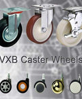 8" Inch Heavy Duty Caster Wheel 661 pounds Swivel Heavy Duty Top Plate Mount - VXB Ball Bearings
