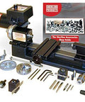 8 Inch Lathe With The B Package For Precision Small Parts Turning 4000B Inch Version set with accessories and manual displayed