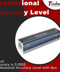 8 Inch Professional Level With Box And Case Ultra Precise 0.0002 Inch Per 10 Inch Accuracy Strip Level For Machinists