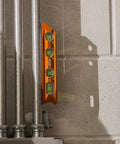 8 Inch Billet Magnetic Torpedo Level With V Groove For Precise 0 30 45 90 Degree Readings Tapered Nose High Visibility Orange Body