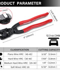 High Leverage 8 Inch Nail Puller Pliers Tool With Anti Slip Grip For Nail Removal In Tight Spaces CRV Steel End Cutting Pliers