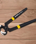8 Inch Nail Puller And Pliers For Carpentry And DIY Tasks With 24 Millimeter Jaw Clearance And Sharp Knife And Anvil Edges For Flush Cuts Up To One Point Two Millimeter Ideal For Nail Pulling Wire Cutting And Flooring Installations on wooden surface