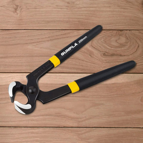 8 Inch Nail Puller And Pliers For Carpentry And DIY Tasks With 24 Millimeter Jaw Clearance And Sharp Knife And Anvil Edges For Flush Cuts Up To One Point Two Millimeter Ideal For Nail Pulling Wire Cutting And Flooring Installations on wooden surface