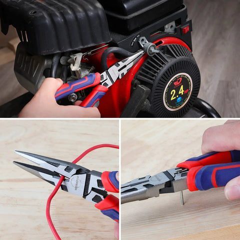 PinceNeedle haut de gamme Inch  20 Inch  avec coupe-fil, pince coupante à long bec pour les espaces restreints, fabrication en acier CRV ultra-résistant