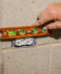 8 Inch Billet Magnetic Torpedo Level With V Groove For Precise 0 30 45 90 Degree Readings on outlet installation