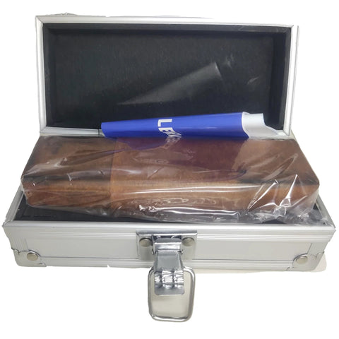8 Inch Master Precision Box Level Pro Grade Carbon Steel Tool with 0.0002 Inch Per 10 Inch Accuracy in a storage case