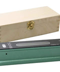 8 Inch Pro Grade Master Precision Level in fitted box, cast iron body, V-groove base for machinist shops, shown with wooden box