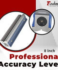 8 Inch Professional Level with Box and Case Ultra Precise 0.0002 Inch Per 10 Inch Accuracy Strip Level for Machinists