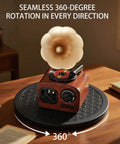 Retro wooden model on 8 Inch Heavy Duty Rotating Swivel Stand Lazy Susan, Steel Ball Bearing Turntable Base with 360 Degree Rotation.