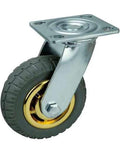8" inch Swivel Caster Wheel - Rubber Tread - PP Core - Top Plate Mount