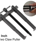 8 inch Two Jaws Bearing Puller/Remover, Adjustable Two Jaw Puller Tool, Carbon Steel Pump Pulley Remover on white background