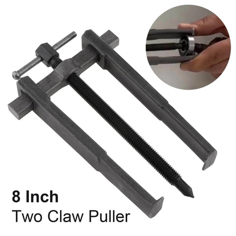 8 inch Two Jaws Bearing Puller/Remover, Adjustable Two Jaw Puller Tool, Carbon Steel Pump Pulley Remover on white background