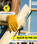 Person using Contractor Grade Wood Shims 56 Count 8 Inch Pack for Leveling and Precise Alignment Easy Snap Design in carpentry work.