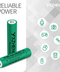8 Pack AAA NiMH Rechargeable Battery 1.2V 300mAh For Outdoor Solar Lights with device usage icons
