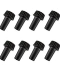 8-pack 20mm Standard Size Lamp Turn On Off Switch Knobs Replacement for floor and table lamps, black socket knob, easy to install
