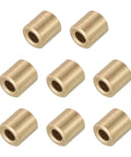 Self Lubricating Sleeve Bearings Cast Brass Bushing 5mm Bore 8mm OD 6mm Length for Sliding Movements in Machinery Automotive Electrical Textile Hydraulic Gold Tone Pack Of 8