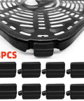 8 pack silicone air fryer protective feet bumpers tabs replacement parts for non slip tray and grill pan, detachable kitchen accessory