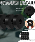Natural gum wheels of the 8-Pack Utility Cart Built for Moving Boxes, Appliances, and Heavy Cargo at Home, Warehouse, and Delivery Jobs.
