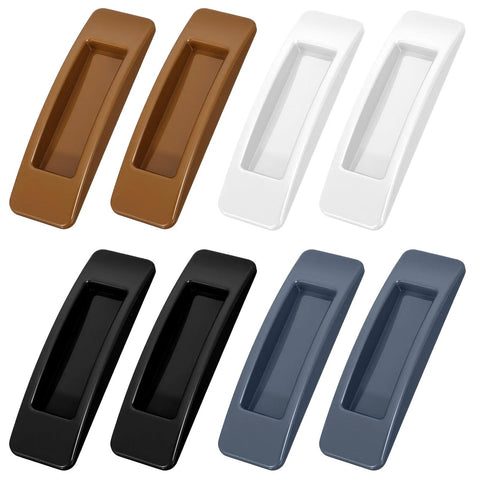 8 Pcs Plastic Cabinet Drawer Handles Self Adhesive 4 Color Set for Instant Knobs and Drawer Pulls No Drill Multipurpose Stick On
