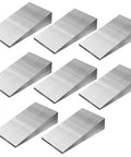 8-Piece Steel Flange Wedge Shims Set For Precision Alignment And Welding, Pro-Grade LOYORTY Triangle Slope Wedges, 4.7x2.4x0.8 Inch